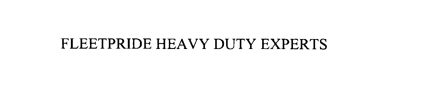  FLEETPRIDE HEAVY DUTY EXPERTS