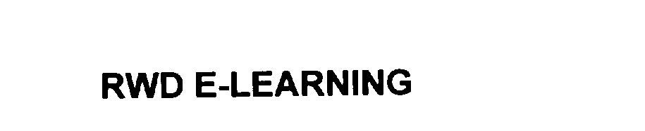 Trademark Logo RWD E-LEARNING