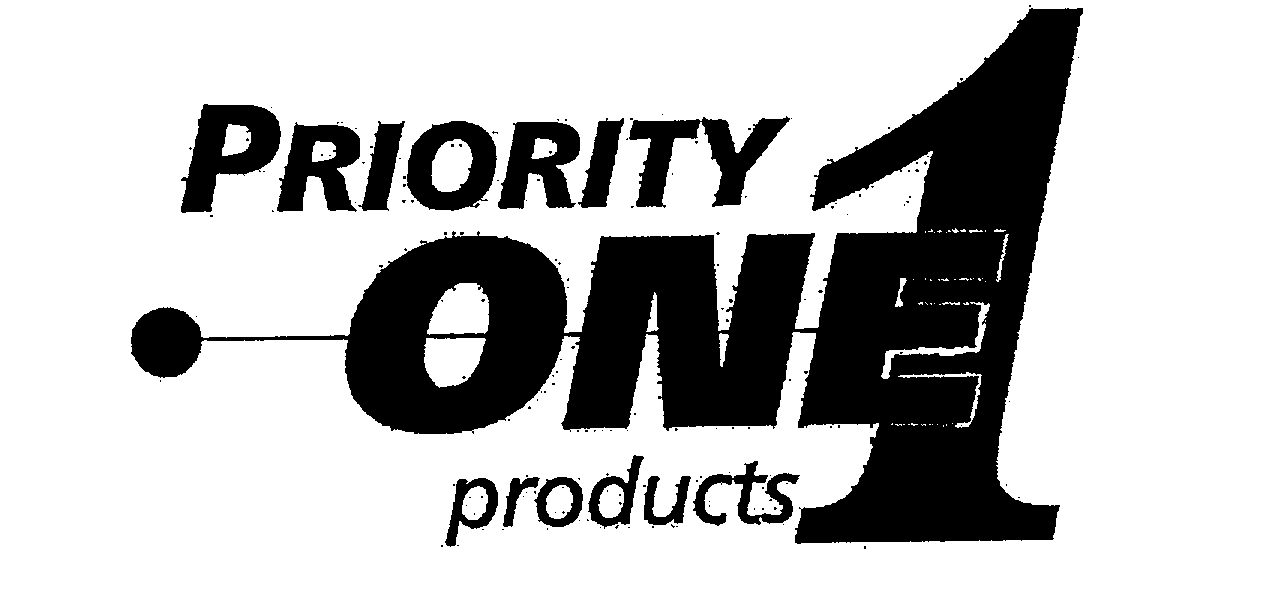 Trademark Logo PRIORITY ONE 1 PRODUCTS