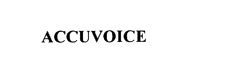  ACCUVOICE