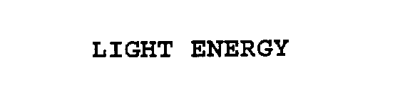 Trademark Logo LIGHT ENERGY