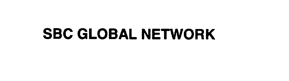 Trademark Logo SBC GLOBAL NETWORK