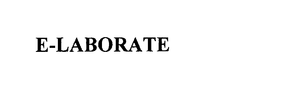  E-LABORATE