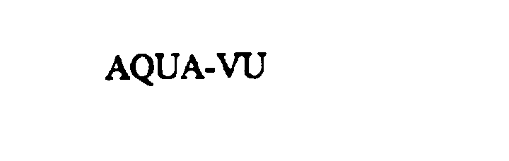 Trademark Logo AQUA-VU