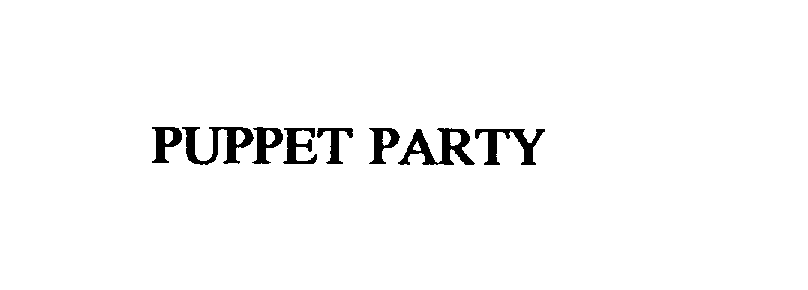 Trademark Logo PUPPET PARTY