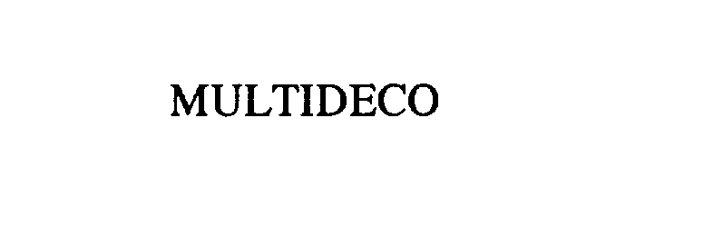 Trademark Logo MULTIDECO