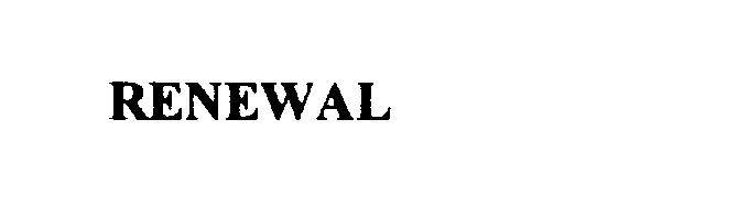 Trademark Logo RENEWAL
