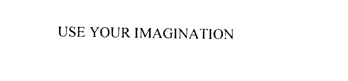  USE YOUR IMAGINATION