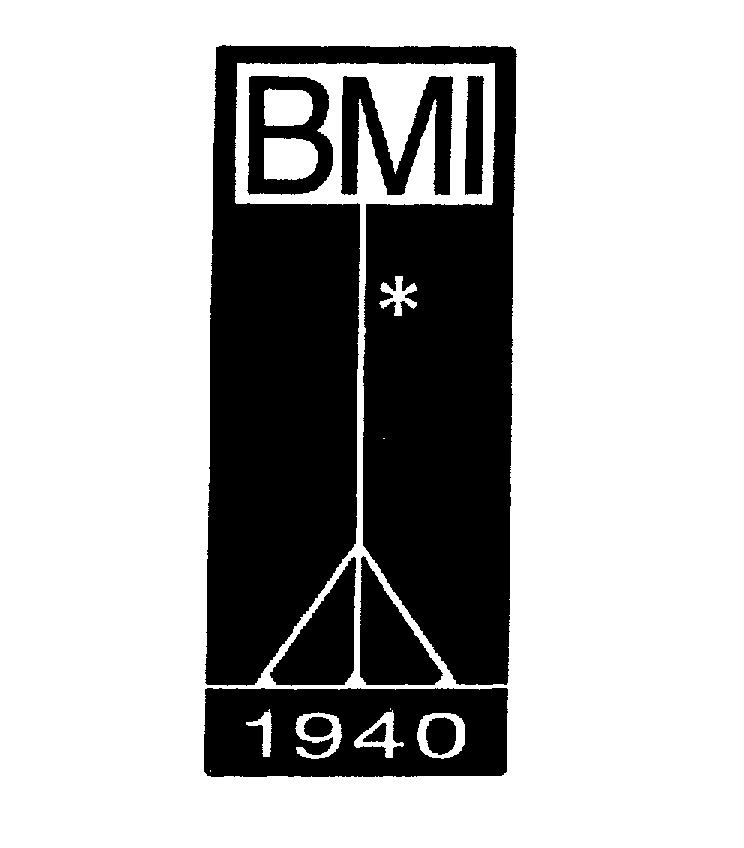 Trademark Logo BMI 1940