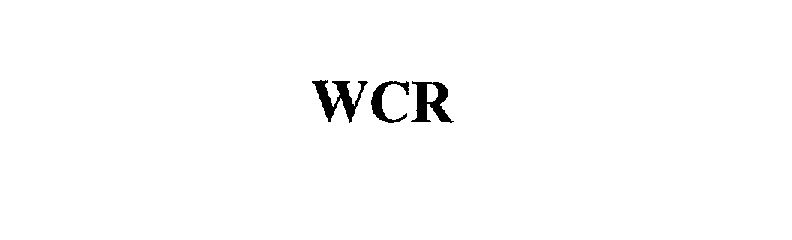 Trademark Logo WCR