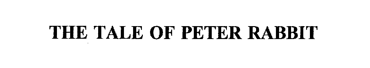 Trademark Logo THE TALE OF PETER RABBIT