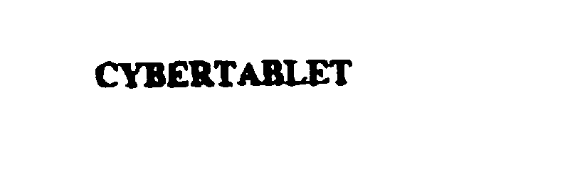 Trademark Logo CYBERTABLET