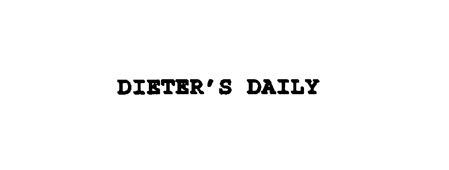 Trademark Logo DIETER'S DAILY