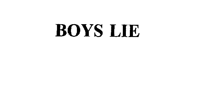 BOYS LIE
