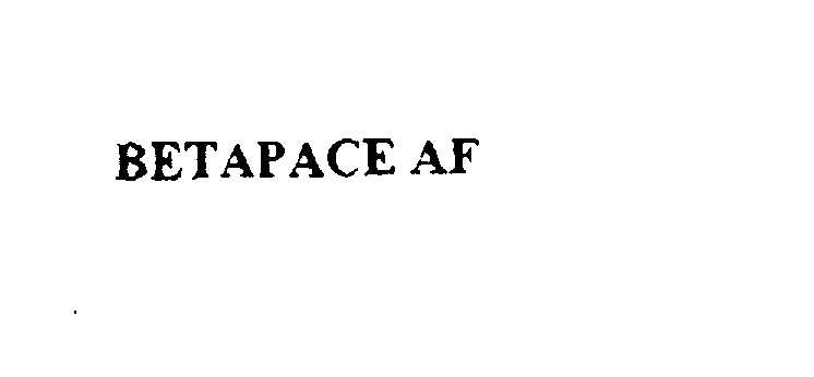 Trademark Logo BETAPACE AF
