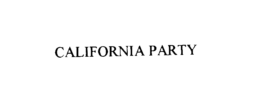  CALIFORNIA PARTY