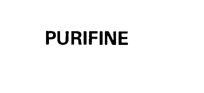 Trademark Logo PURIFINE