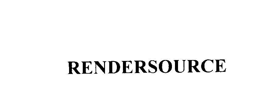 Trademark Logo RENDERSOURCE