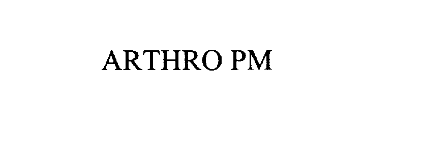  ARTHRO PM