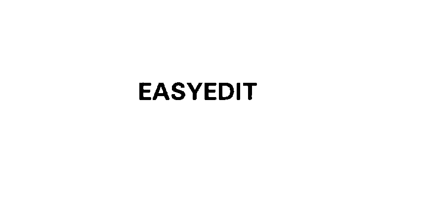 Trademark Logo EASYEDIT
