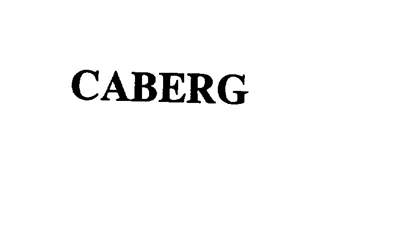Trademark Logo CABERG