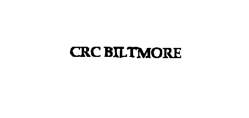 Trademark Logo CRC BILTMORE