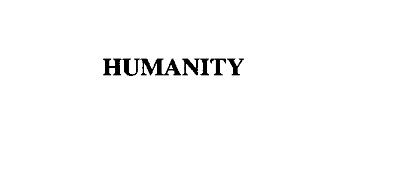 Trademark Logo HUMANITY