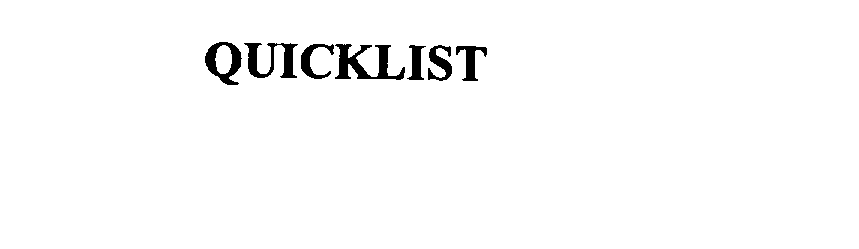 QUICKLIST