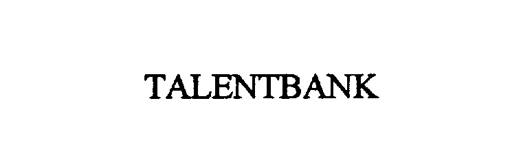 Trademark Logo TALENTBANK