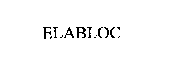 Trademark Logo ELABLOC