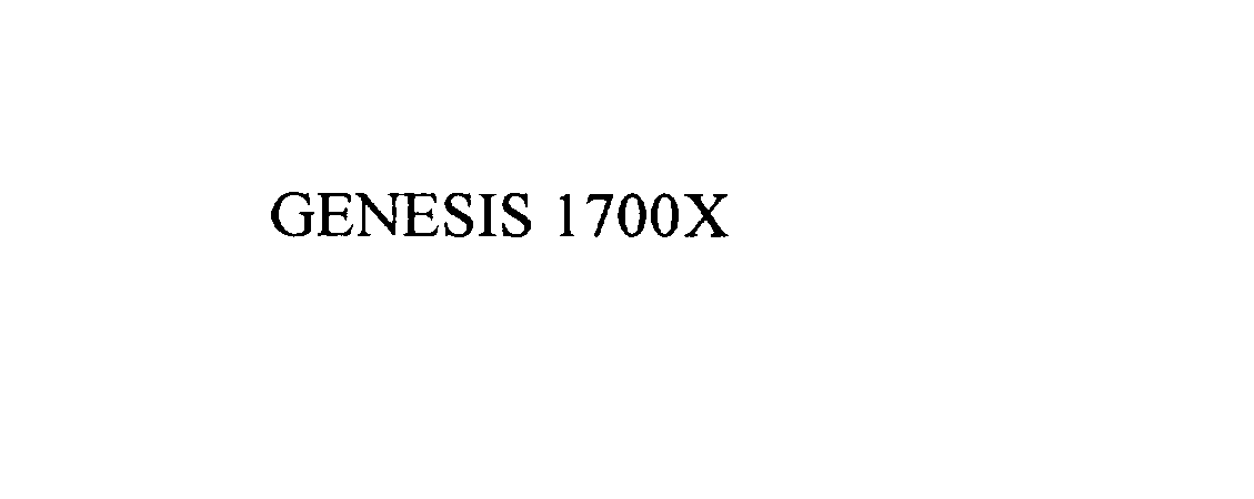  GENESIS 1700X