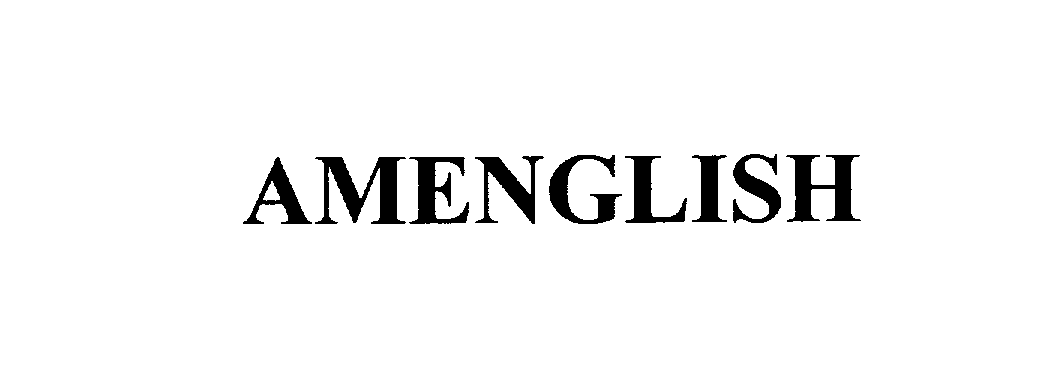 Trademark Logo AMENGLISH