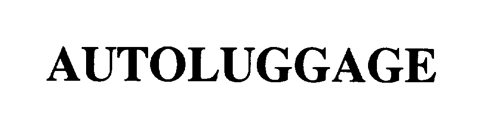 Trademark Logo AUTOLUGGAGE