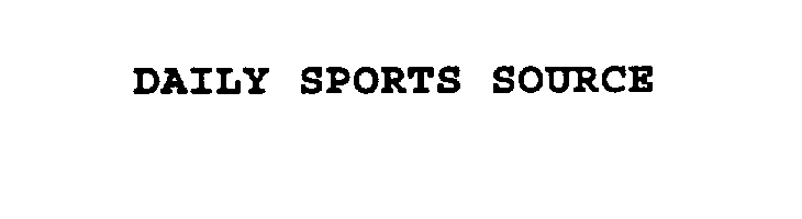  DAILY SPORTS SOURCE