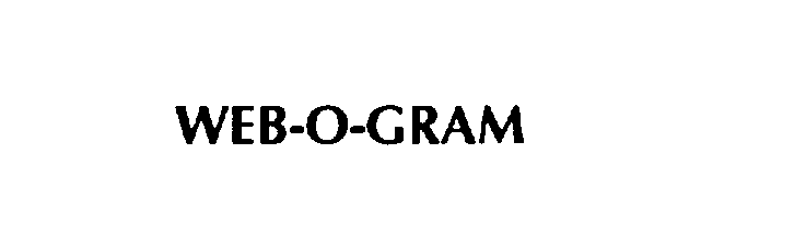 Trademark Logo WEB-O-GRAM