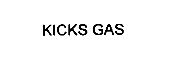Trademark Logo KICKS GAS