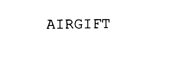 Trademark Logo AIRGIFT
