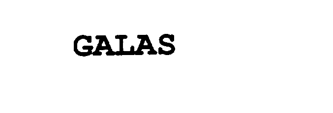 Trademark Logo GALAS