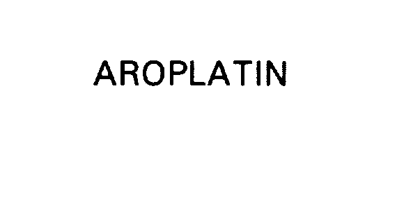 Trademark Logo AROPLATIN
