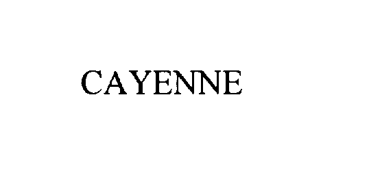  CAYENNE