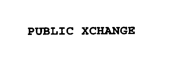 Trademark Logo PUBLIC XCHANGE