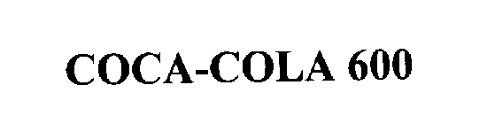 Trademark Logo COCA-COLA 600