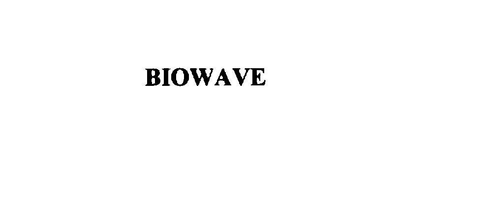 Trademark Logo BIOWAVE
