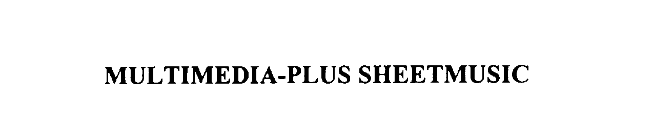 Trademark Logo MULTIMEDIA-PLUS SHEETMUSIC