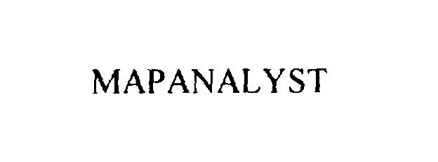 Trademark Logo MAPANALYST