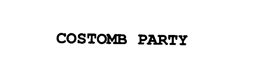  COSTOMB PARTY