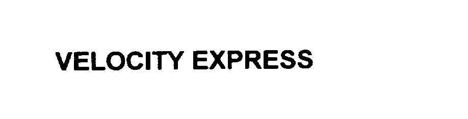  VELOCITY EXPRESS