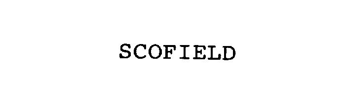 Trademark Logo SCOFIELD