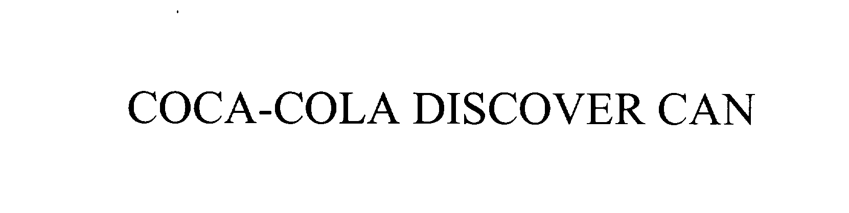  COCA-COLA DISCOVER CAN