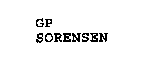  GP SORENSEN